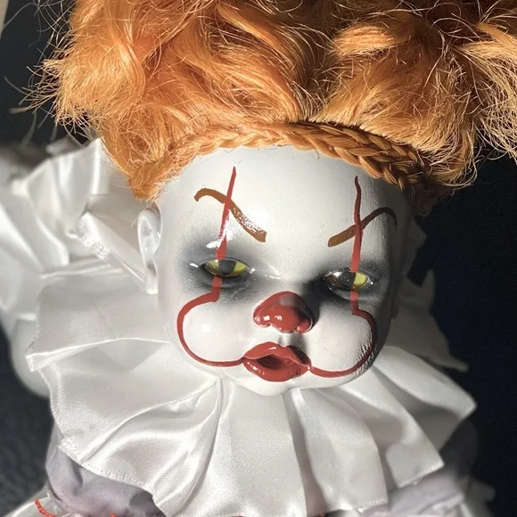 Halloween Pennywise Inspired Doll W/Costume Rattler Georgie Scary/Freak Signed! - Picture 4 of 7